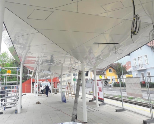 Bild Überdachung Haltestelle